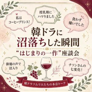 第一回座談会｜韓ドラに沼落ちした瞬間　ソムリエたちの“はじまりの一作”